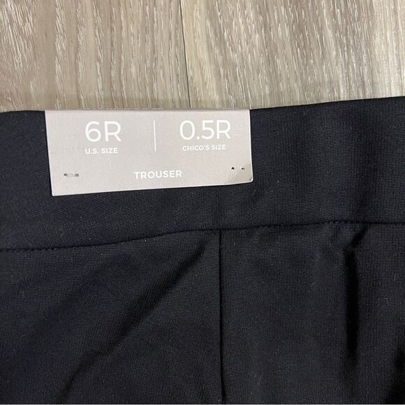 Chico's Seasonless Ponte Wide Leg Trouser Pants Lyocell Spandex Sz 0.5 / S NEW - Picture 7 of 8